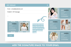 Blue Email Signature Templates