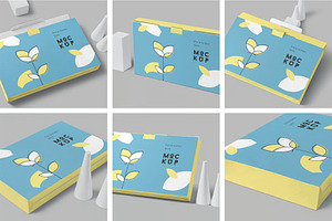6 Rectangular Packaging Box Mockups, a Packaging Mockup by megostudi0