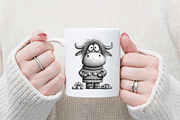 Cute Holiday Highland Cow Christmas, an Illustration by designcity5 (Thumbnail 5 of 5)