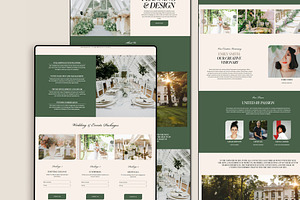 Event Planner Squarespace Website