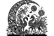 Vintage Floral Vector Pack, an Object Graphic by abu67222 (Thumbnail 13 of 13)