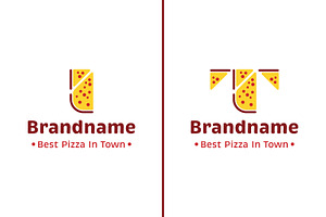 Letter I and T Pizza Logo, a Branding & Logo Template by Pray Art Design Studio