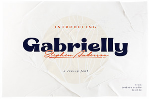 Gabrielly Display Font