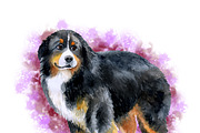 Watercolor Dogs Mega Big Bundle, an Illustration by Dneprstock (Thumbnail 7 of 60)