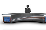 TV Studio Desk Collection (12 PCS), a Furniture 3D Model by akerStudio (Thumbnail 11 of 153)