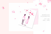 Cherry blossom, a Person Illustration by Knysh Ksenya (Thumbnail 3 of 7)