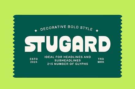 Stugard - Bold Reverse Font, a Sans Serif Font by Bale Type