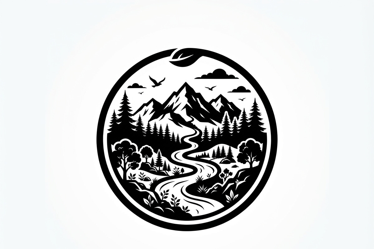 60 Eco Globe Landscape Silhouette, a Technology Illustration by Amazin_art (Photo 8 of 49)