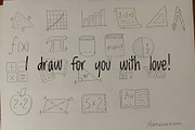 Mathematics Education Clipart Set, an Education Illustration by Palau (Thumbnail 7 of 10)