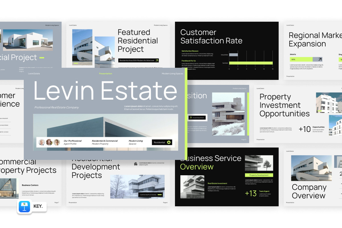 Modern Real Estate Keynote, a Presentation Template by Loin Studio (Photo 1 of 4)