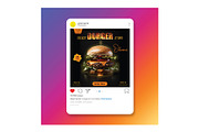 Burger Flyer Design Template, a Flyer Template by YUDesignStore (Thumbnail 2 of 6)