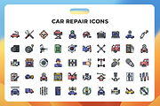 Car Repair Icons, a Duotone Icon by Wencory (Thumbnail 1 of 3)