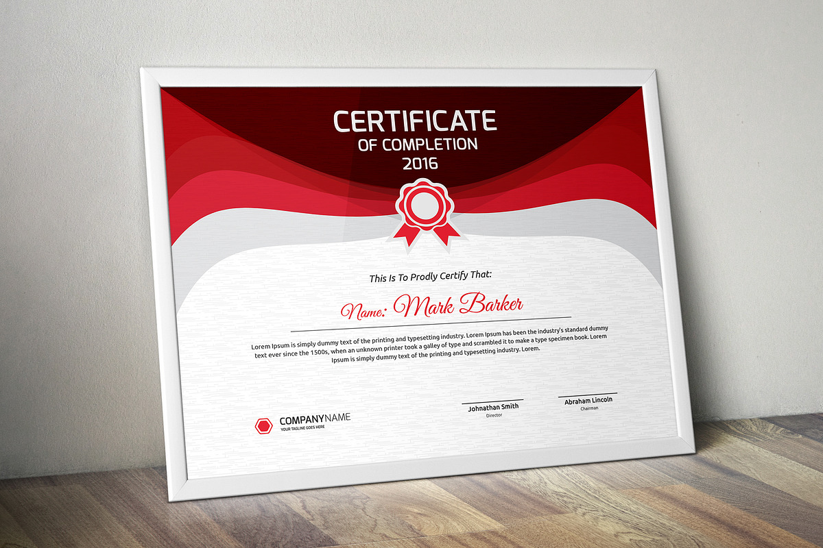 Certificate Word | PSD | AI, a Stationery Template by Curve Design (Photo 1 of 4)