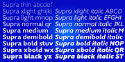 Supra, a Sans Serif Font by Wiescher-Design (Thumbnail 2 of 8)
