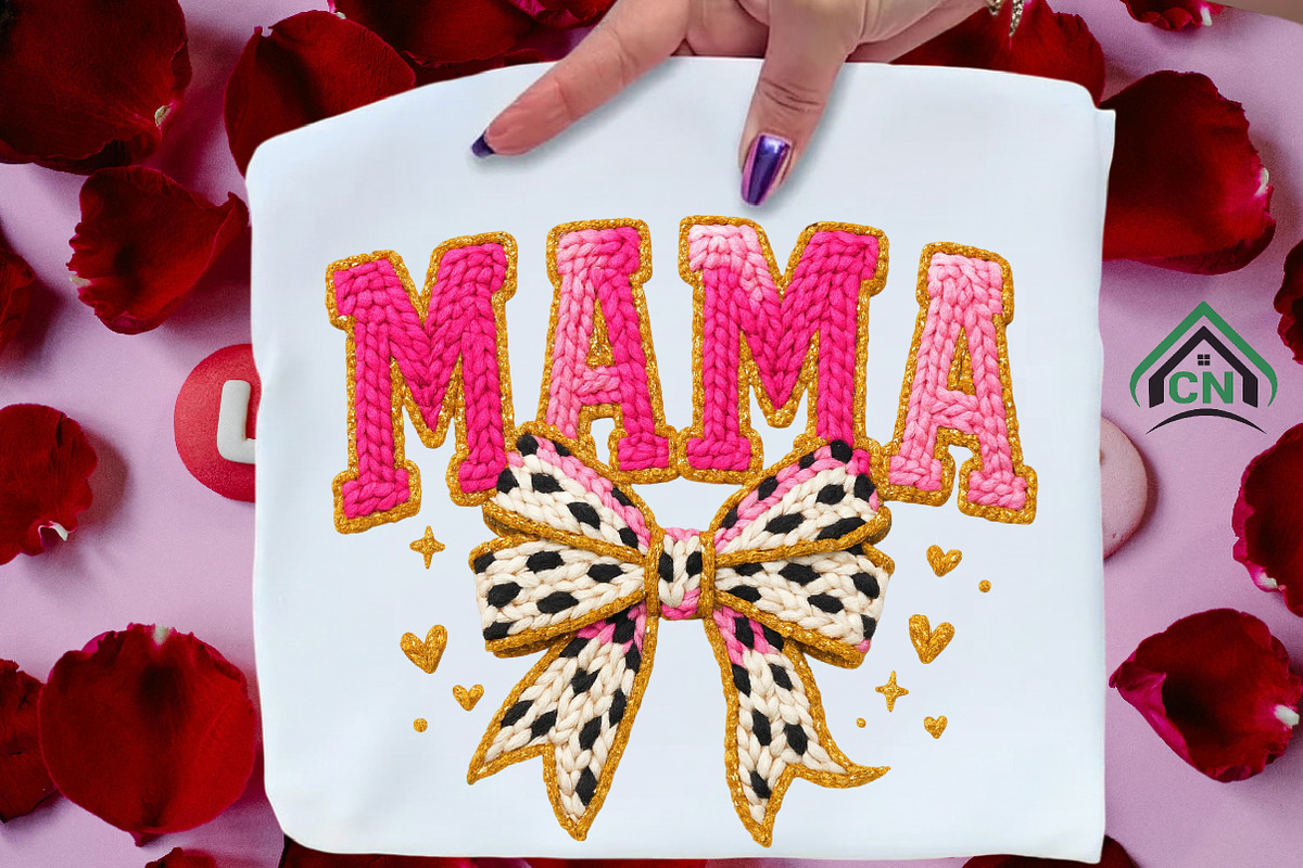 Yarn Crochet Coquette Glitter Mama, an Illustration by Craft Nest (Photo 7 of 7)