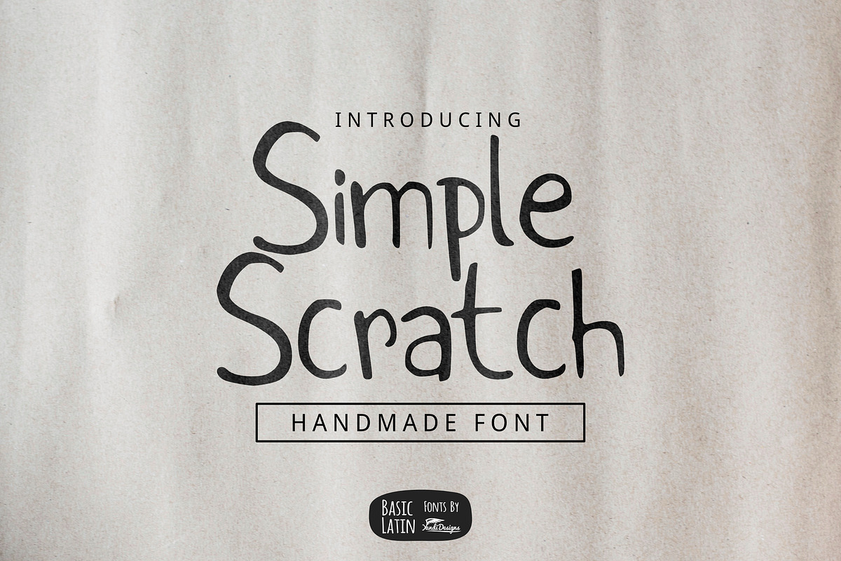 Simple Scratch Font (70% OFF)