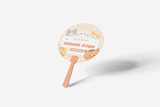 Hand Fan Mockup, a Product Mockup by MrLetters (Thumbnail 4 of 5)