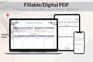 Weekly Planner In Word & Digital PDF