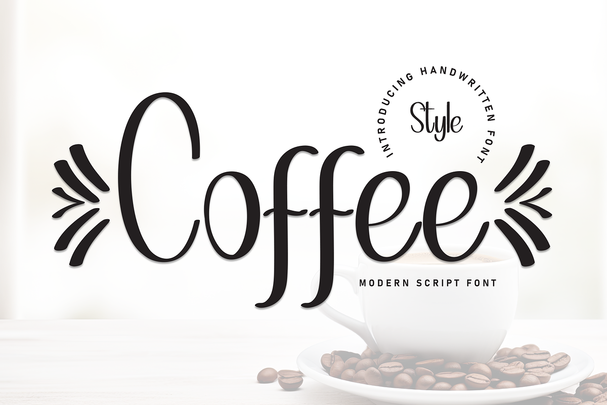Coffee | Script Font, a Handwritten Font by Scratchones (Photo 1 of 9)