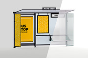 Bus Stop Mockup Set, a Print Template by McLittle Stock (Thumbnail 3 of 3)