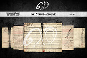 Ink-Stained Accounts: Antique Ledger, a Background Graphic by NiiiNArt (Thumbnail 4 of 8)