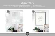 Frames & Walls Scandinavian Bundle, a Household Mockup by Yuri-U (Thumbnail 4 of 38)