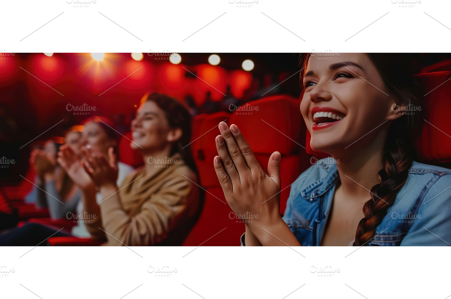 Happy audience clapping and laughing, a Person Photo by piter.goskov