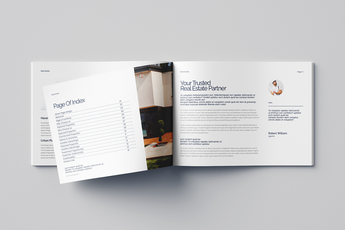 Real Estate Landscape Brochure, a Brochure Template by Pixelpick (Photo 2 of 9)
