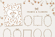 Vintage frames & flowers, a Decorative Illustration by Tkoko vectors & patterns (Thumbnail 2 of 5)