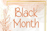 Black Month, a Sans Serif Font by Gia Letter (Thumbnail 1 of 5)