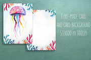 Magic sea life watercolor set, an Illustration by Maria Sem (Thumbnail 4 of 4)