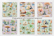 Dinosaurs Watercolor Collection, an Animal Illustration by AG Mockups (Thumbnail 4 of 9)