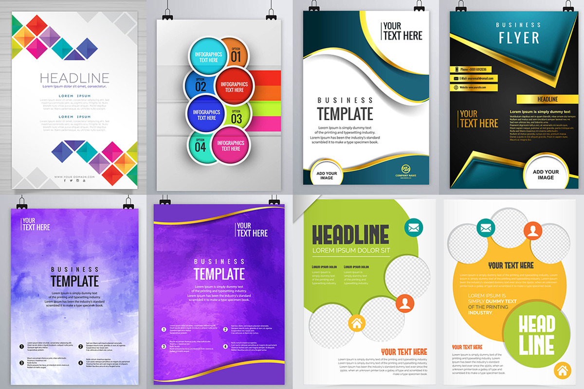 250+ Flyers Bundle 95% Extra, a Flyer Template by Imagine Design Studio (Photo 22 of 36)