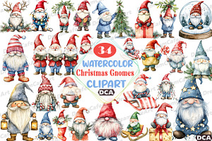 Merry Christmas Gnomes, an Illustration by DreamCafeArt