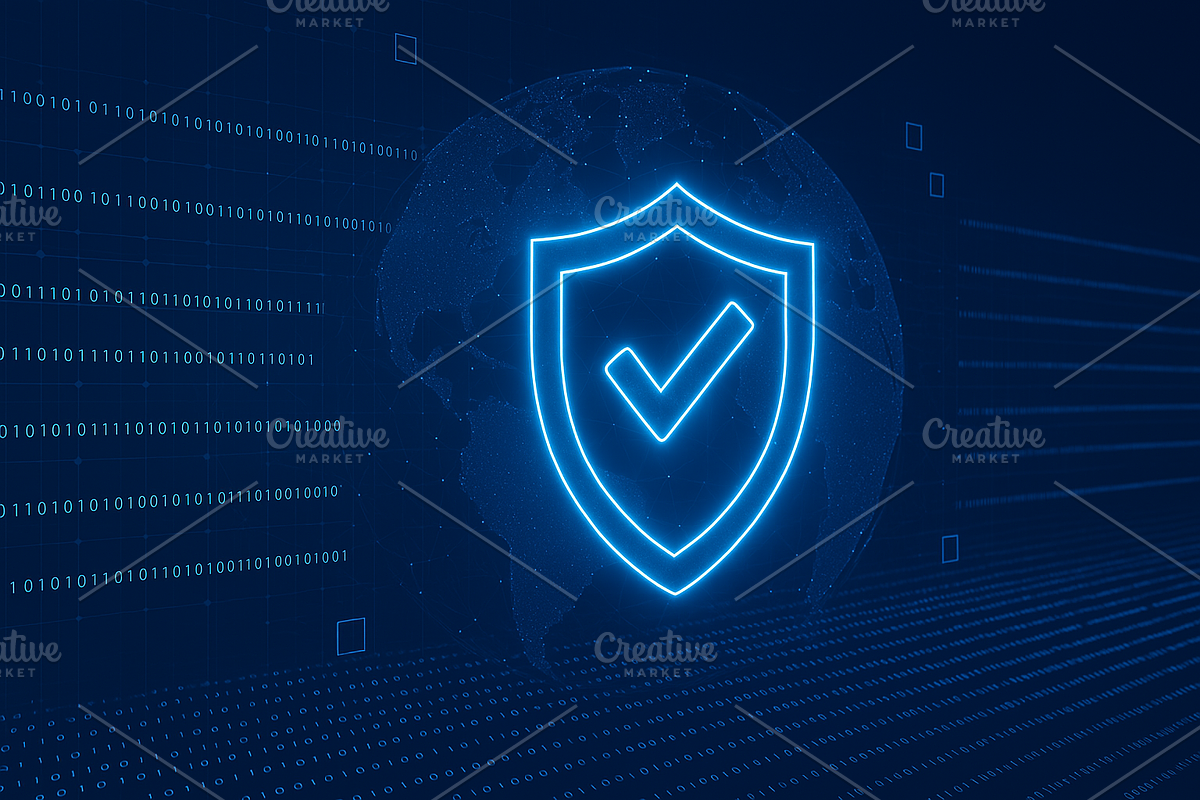 Cyber Security Concept With Shield, a Technology Photo by Design_Planet (Photo 2 of 4)