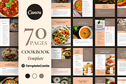 70 Cookbook Pages Templates Canva, a Templates & Theme by TemplateCastleStore (Thumbnail 1 of 10)