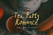 Tea Party Romance Handwritten Font, a Handwritten Font by Perplexitics (Thumbnail 1 of 16)