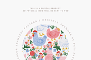 Whimsical Chickens Seamless Pattern, a Pattern Graphic by Pati Charm Studio (Thumbnail 4 of 6)