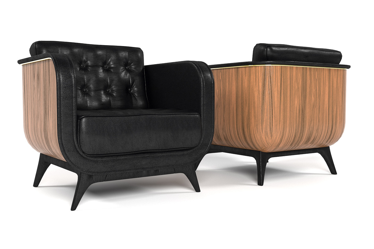 Brando armchair, a Furniture 3D Model by inDahouze (Photo 5 of 10)