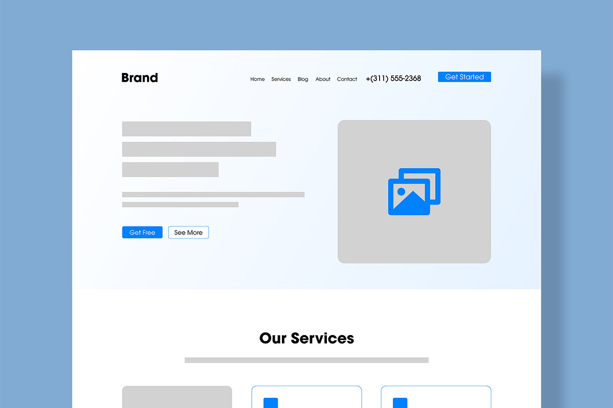 Marketing Wireframe Landing Page, a Landing Page Template by MightyDesign (Photo 2 of 10)