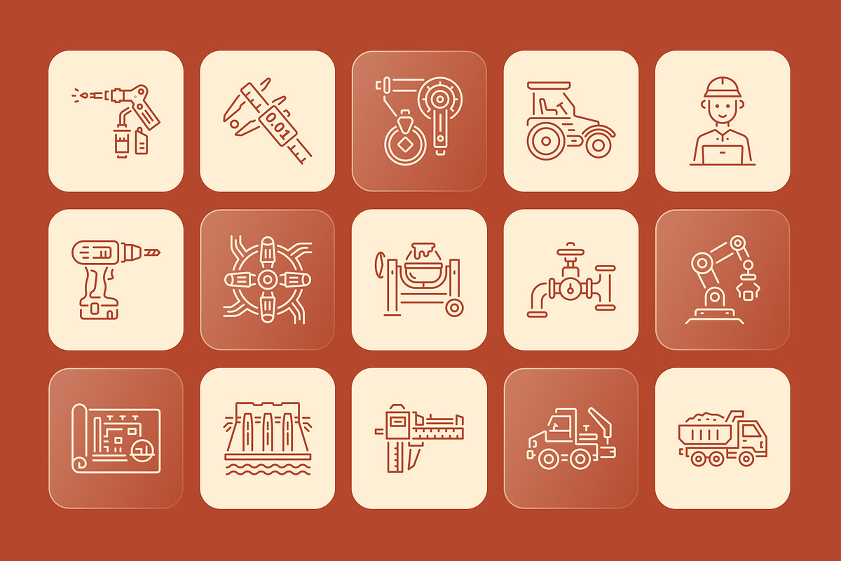 Animated Engineering Icon Set, an Outline Icon by Prosymbols (Photo 3 of 5)
