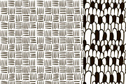 6 Black Sketched Seamless Patterns, a Pattern Graphic by Olya Creative (Thumbnail 4 of 4)