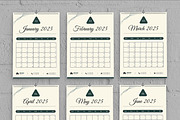 Wall Calendar 2025, a Stationery Template by MightyDesign (Thumbnail 2 of 7)