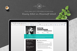 Colour Resume Template For Word CV