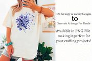 Watercolor Lavender & Purple Flowers, an Illustration by Designworld (Thumbnail 2 of 5)