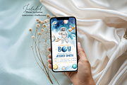 Space Theme Baby Shower Phone Invite, a Templates & Theme by Digital_Mind (Thumbnail 2 of 3)