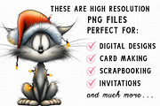Quirky Chirstmas Cat-27 Png, an Illustration by Libby Wishes (Thumbnail 7 of 7)