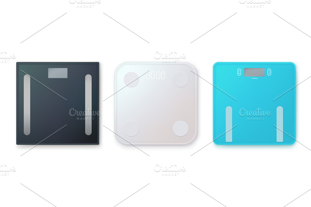 Digital bathroom scales. Smart floor, a Technology Illustration by Stock-Smart-Start