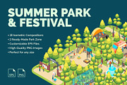 Summer Park and Fest Area, an Object Graphic by 35lab (Thumbnail 1 of 6)