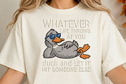Funny Duck Quote PNG, an Object Illustration by DreamCafeArt (Thumbnail 4 of 6)